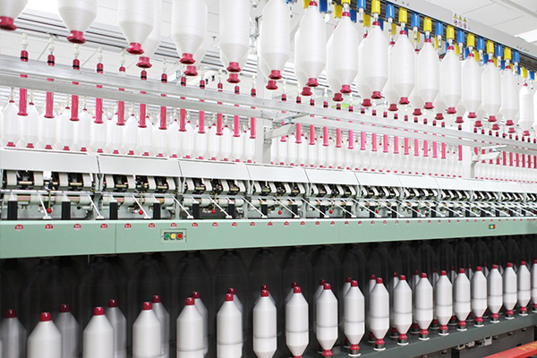 Textile yarn production line
